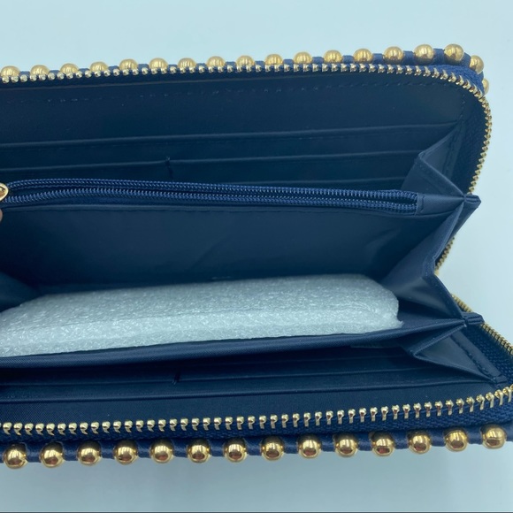 Rampage navy blue wallet with gold stubs - Picture 10 of 13